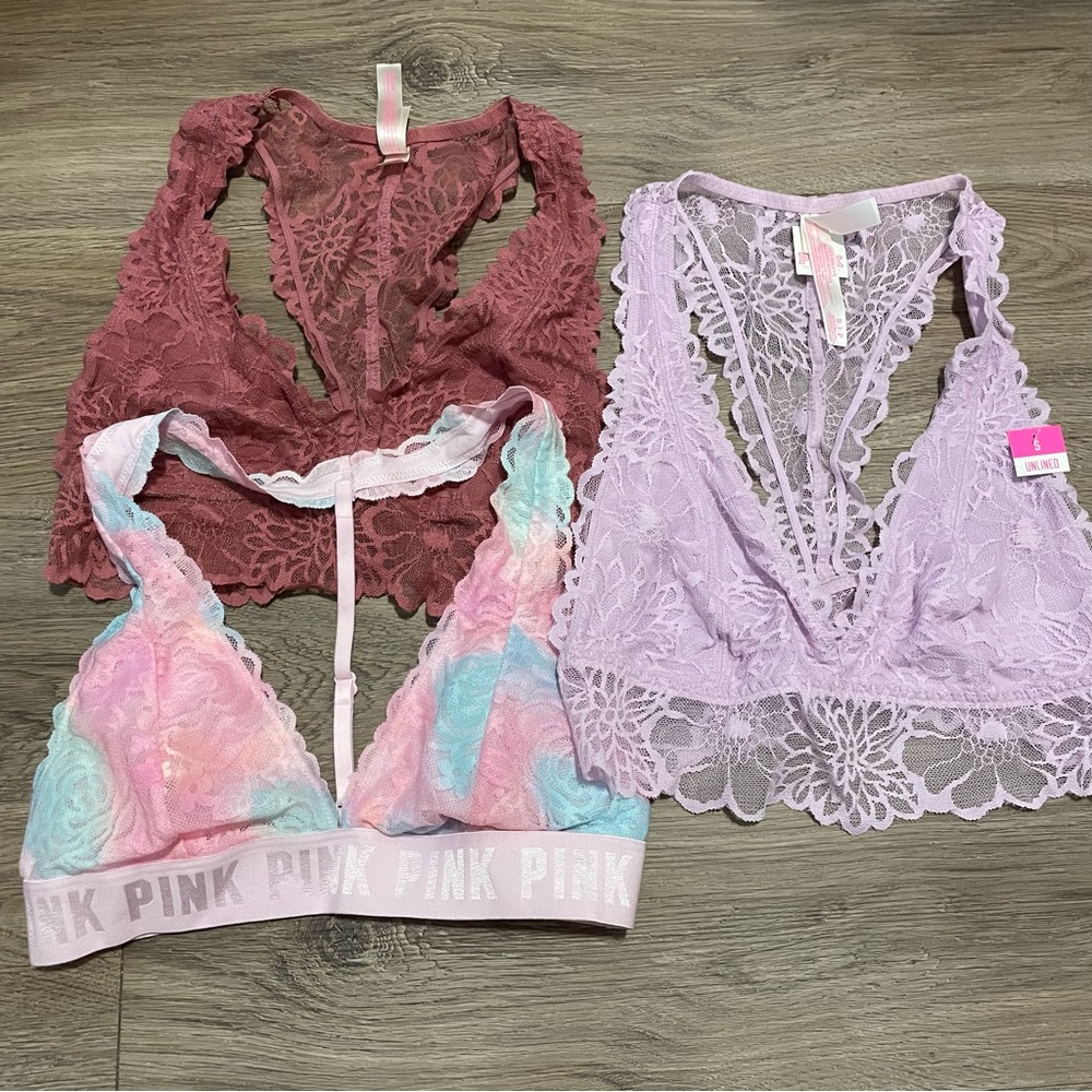 VS Pink Bralettes - S